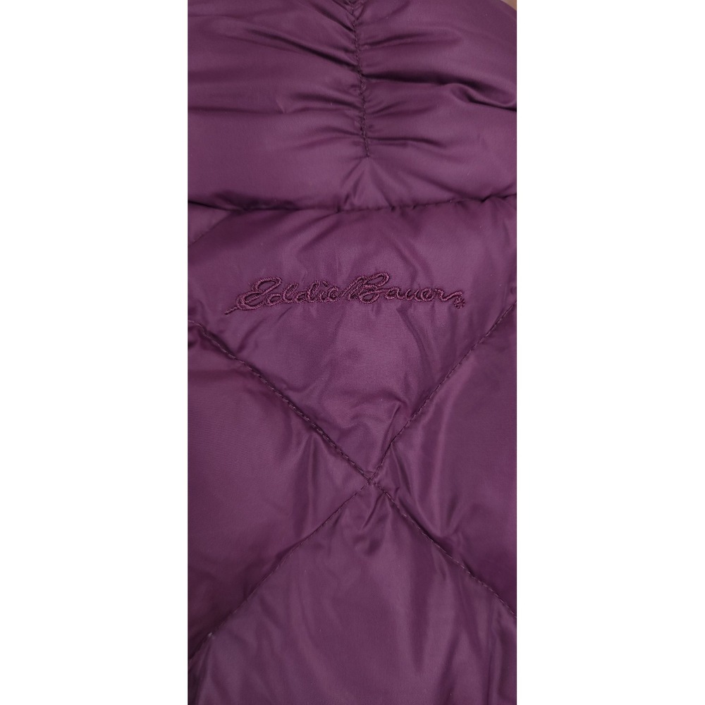 Eddie Bauer EB700 Down Vest Jacket Womens XS Purple Premium Goose Fill Puffer - Picture 5 of 9